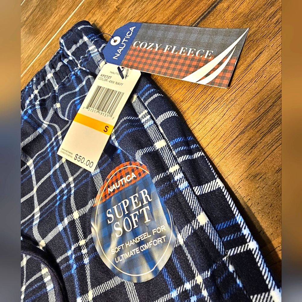 Nautica Cozy Fleece Pajama Pants (Navy)